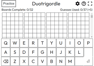 Game Duotrigordle preview