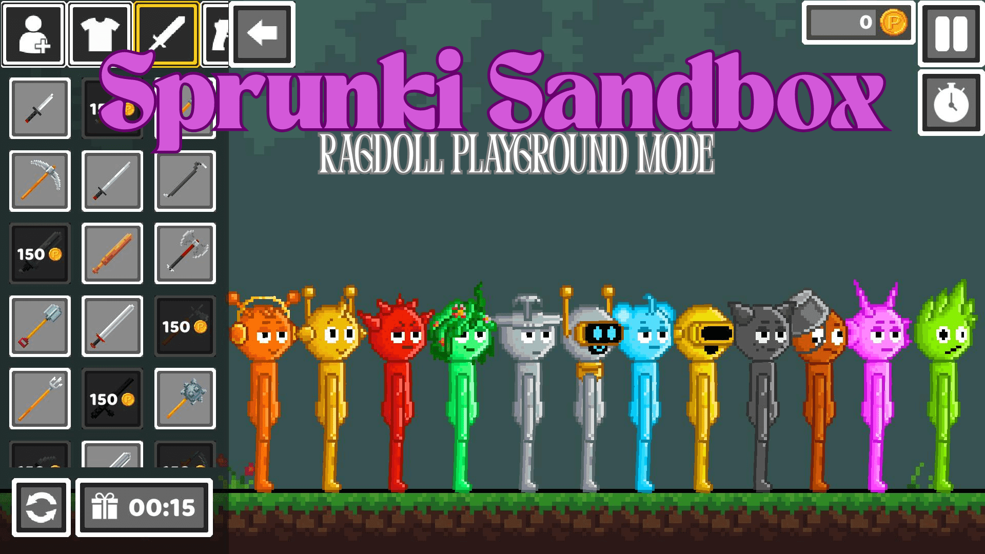 Game Sprunki Sandbox: Ragdoll Playground Mode preview