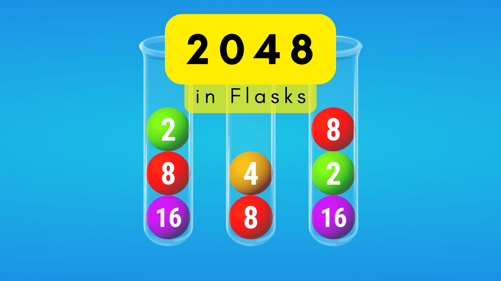 Game 2048 in Flasks preview