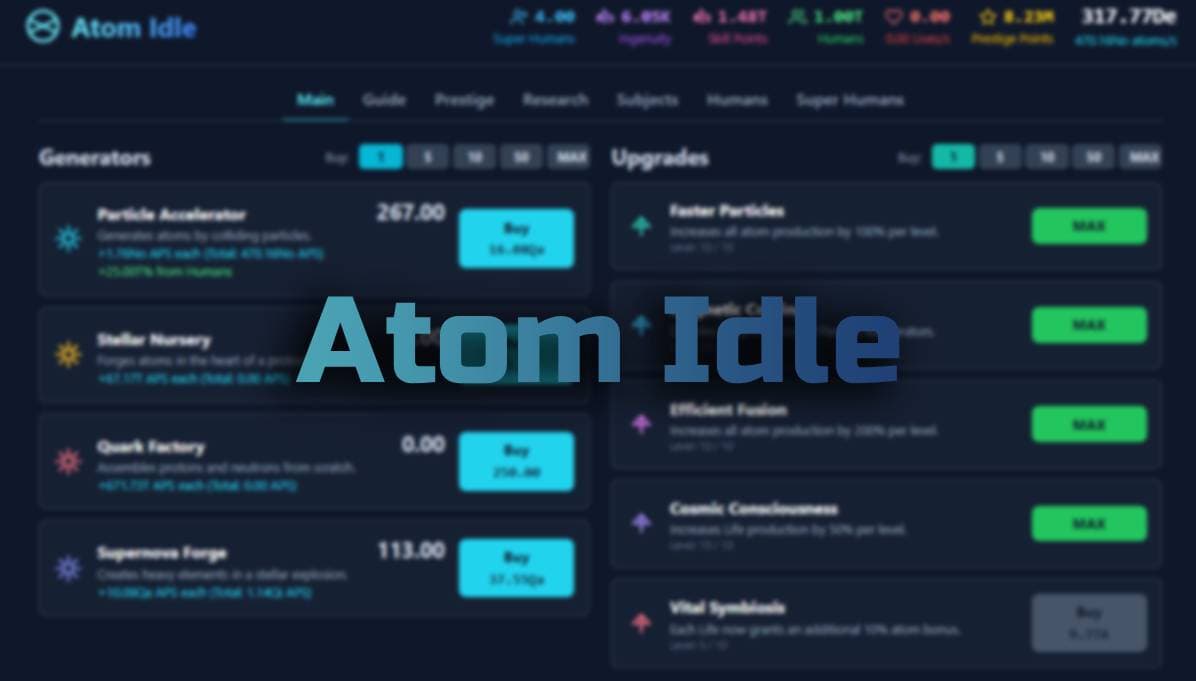 Game Atom Idle preview